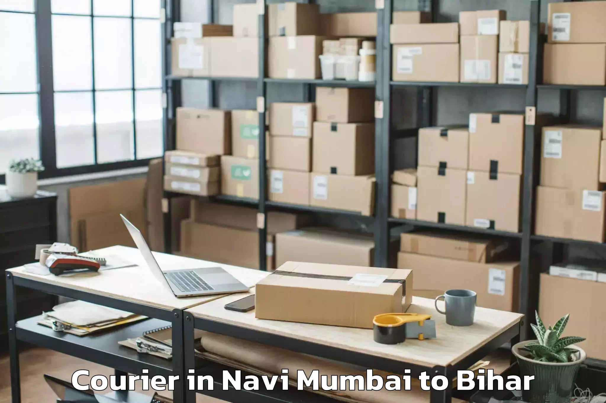 Professional Navi Mumbai to Singhwara Courier